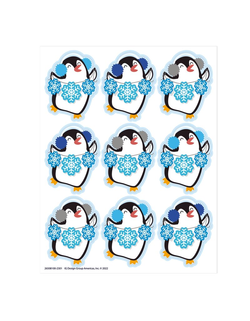 Winter Penguin Stickers Giant