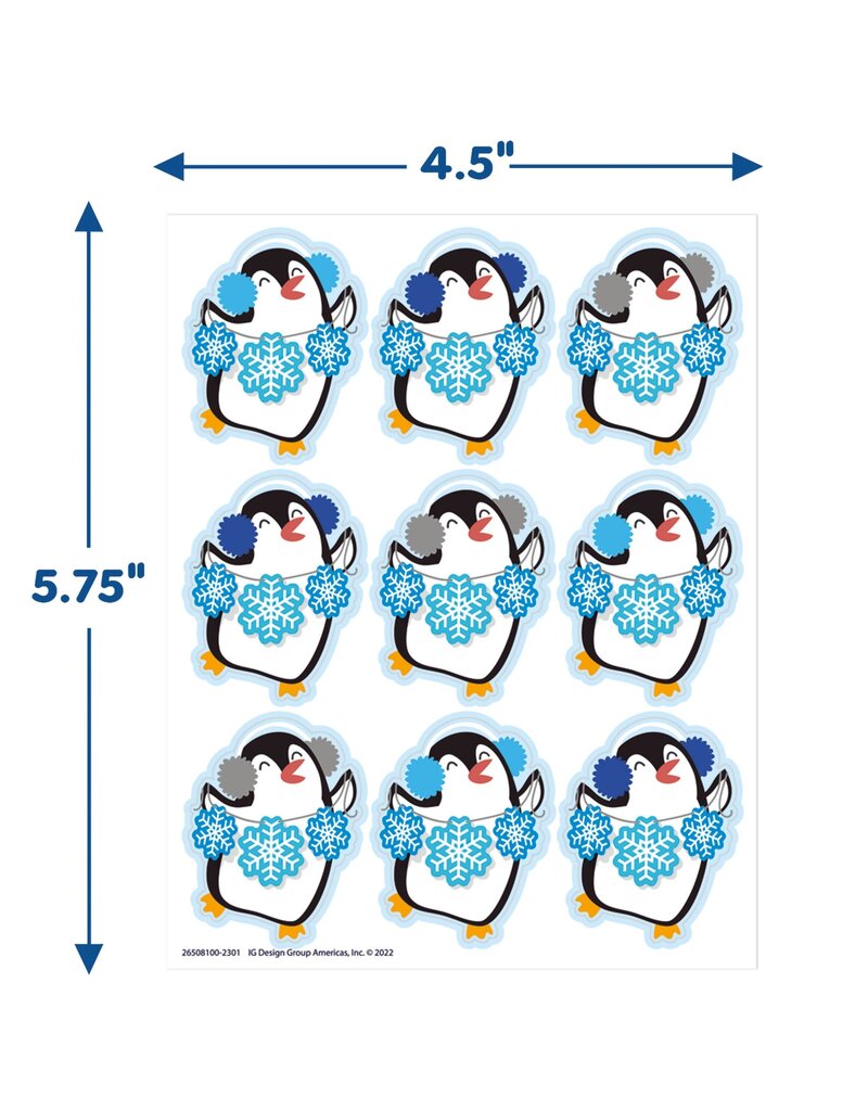 Winter Penguin Stickers Giant