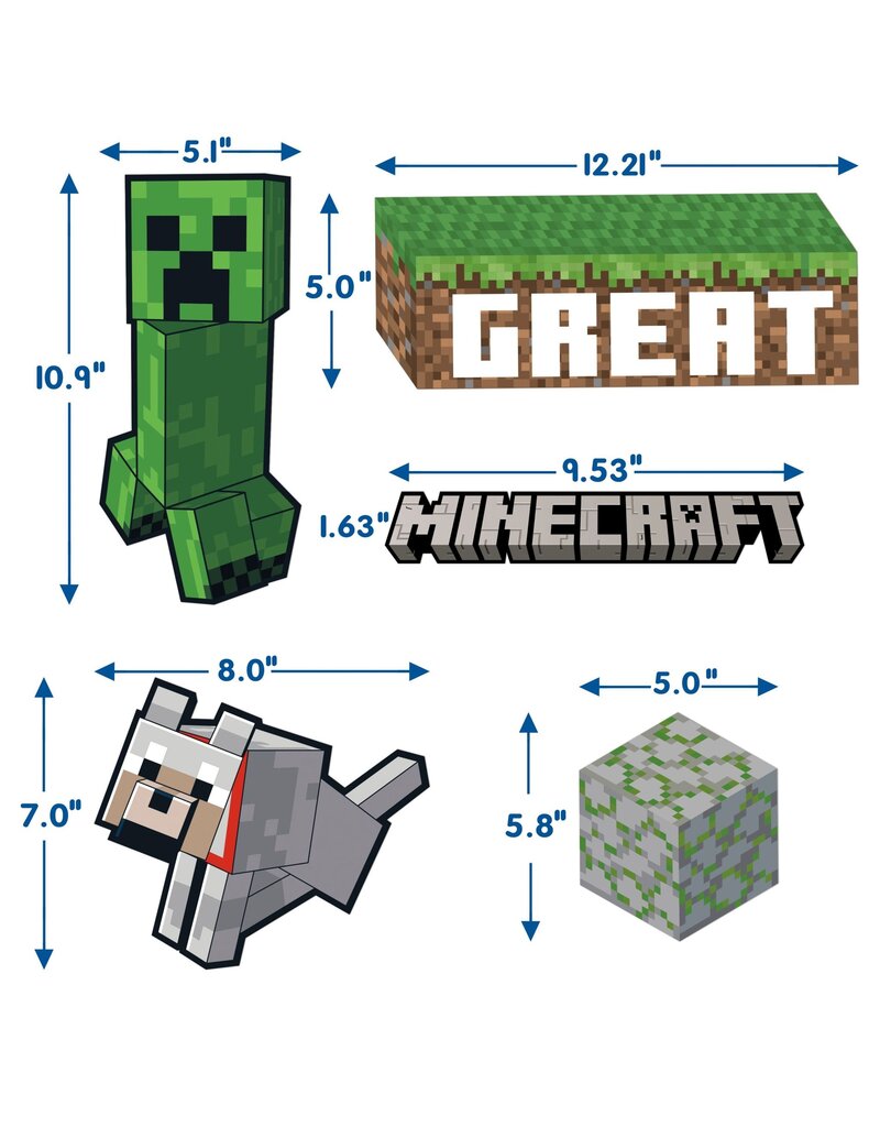 Minecraft Building A Great Year Bulletin Board Set