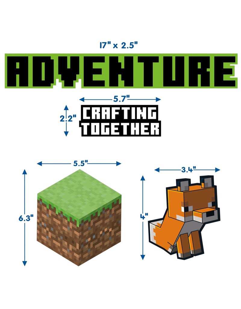 Minecraft Adventure Is An Attitude Mini Bulletin Board Set