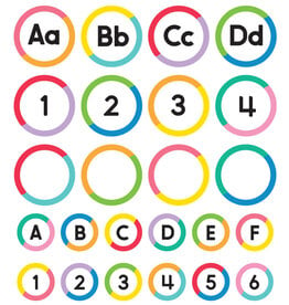 Numbers and Word Wall Letters Mega Pack Cutouts Grade K-5
