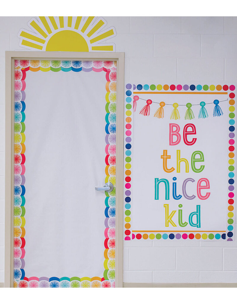 Rainbow Big Dots Straight Bulletin Board Borders