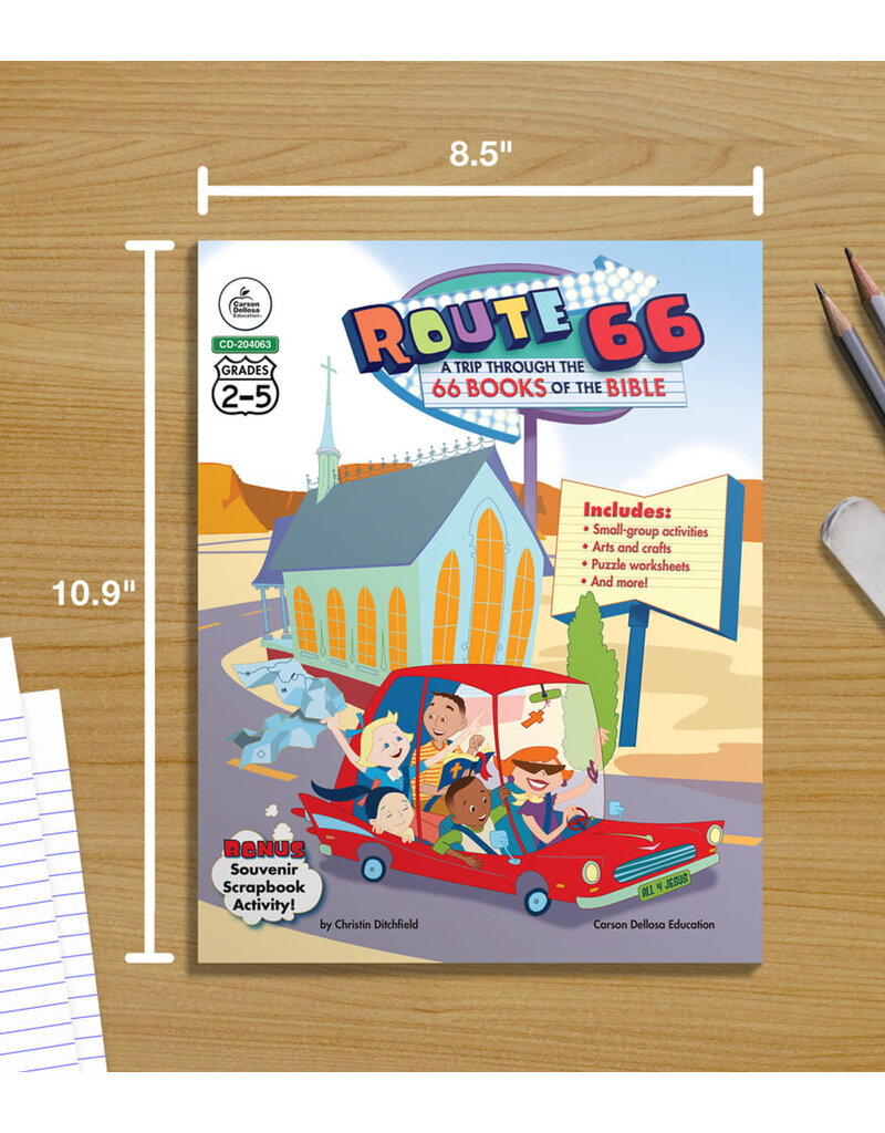 Route 66: A Trip through the 66 Books of the Bible Resource Book Grade 2-5 Paperback