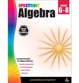 Spectrum Algebra Workbook Grade 6-8 Paperback