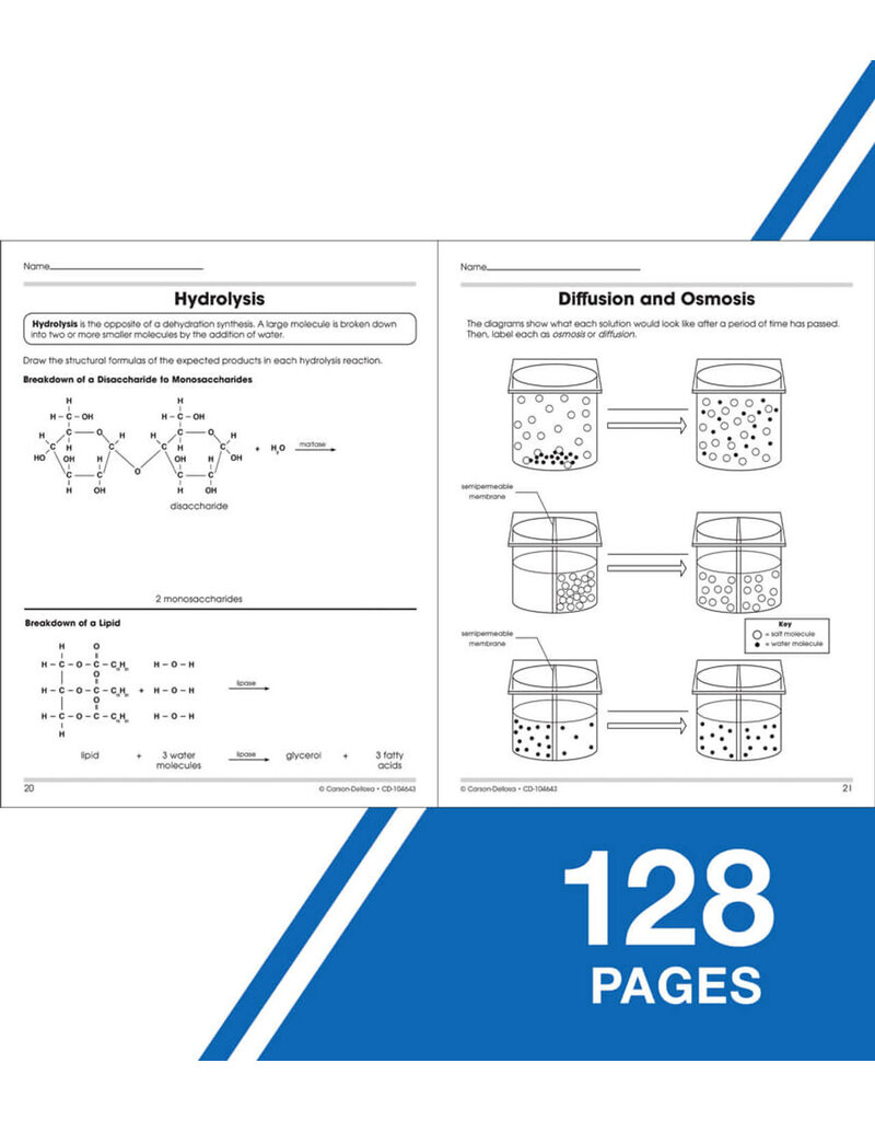 The 100+ Series™:  Biology Workbook Grade 6-12 (Paperback)