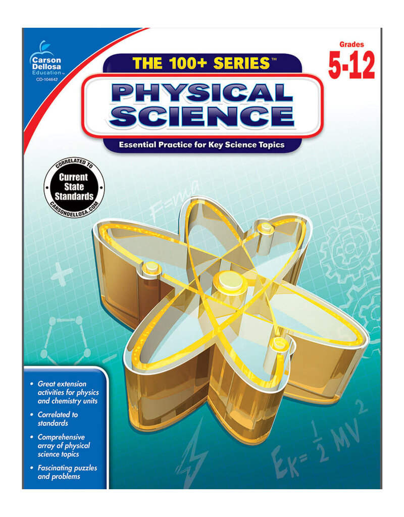 The 100+ Series™:  Physical Science Workbook Grade 5-12 (Paperback)