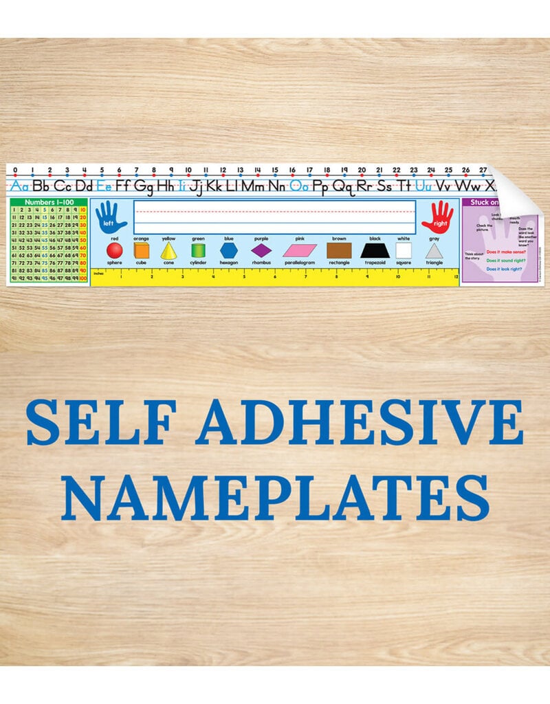 Traditional Manuscript Quick Stick Nameplates Grade 1-2