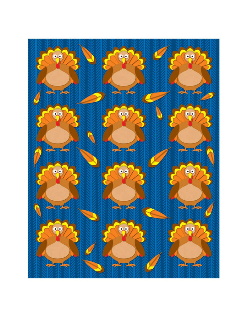 Turkeys Shape Stickers