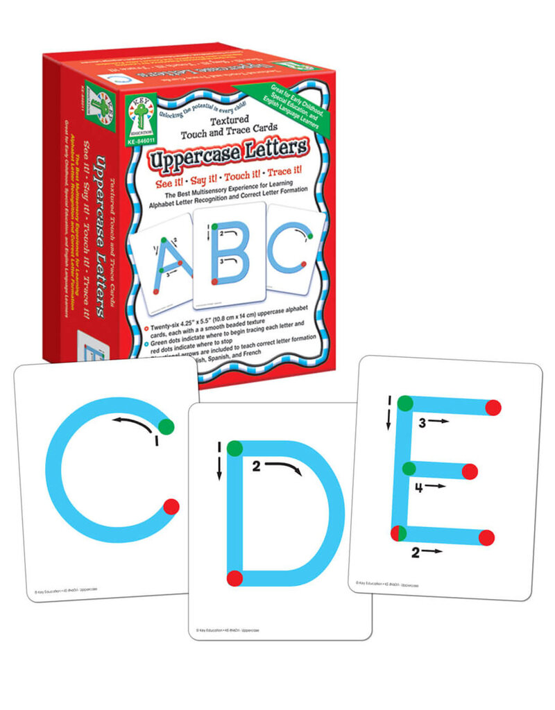 Textured Touch and Trace: Uppercase Manipulative Grade PK-3