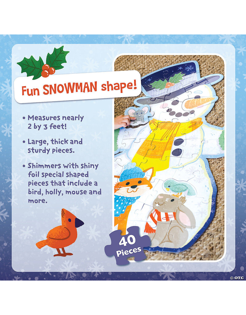 Shimmery Snowman Floor Puzzle
