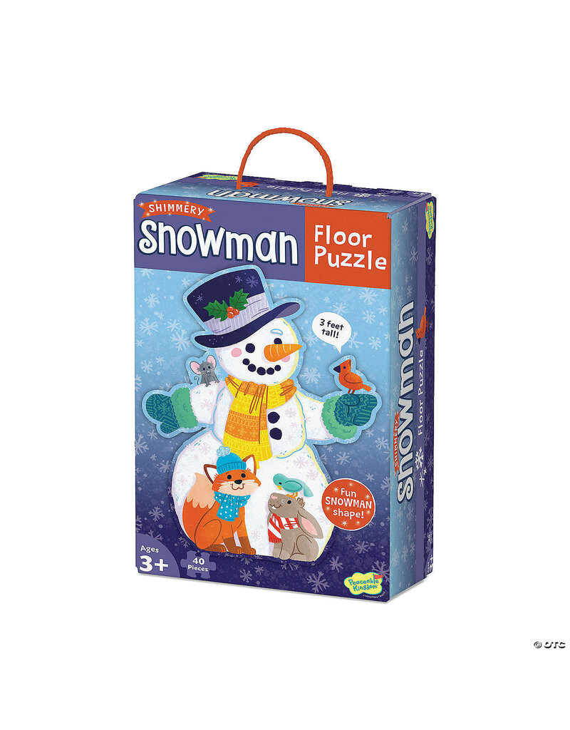 Shimmery Snowman Floor Puzzle