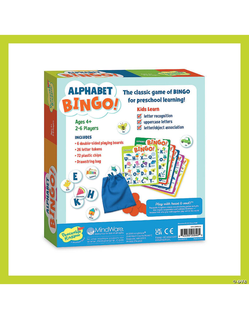 Alphabet Bingo Board Game