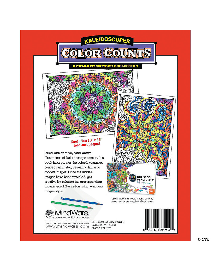 Color By Number: Color Counts: Kaleidoscope