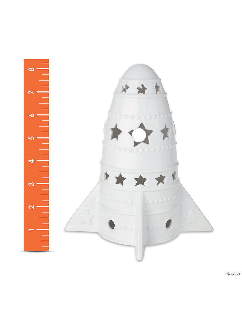 Paint Your Own Porcelain: Rocket Light