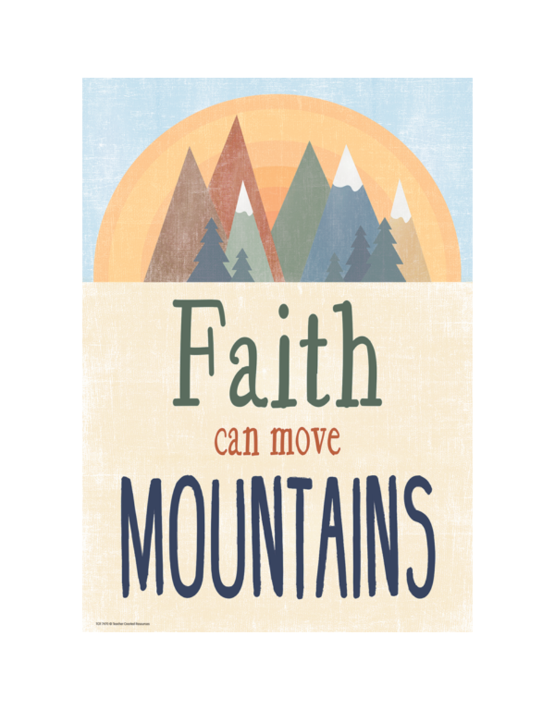 Moving Mountains Faith Can Move Mountains Positive Poster