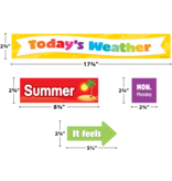 Colorful Weather Pocket Chart Cards