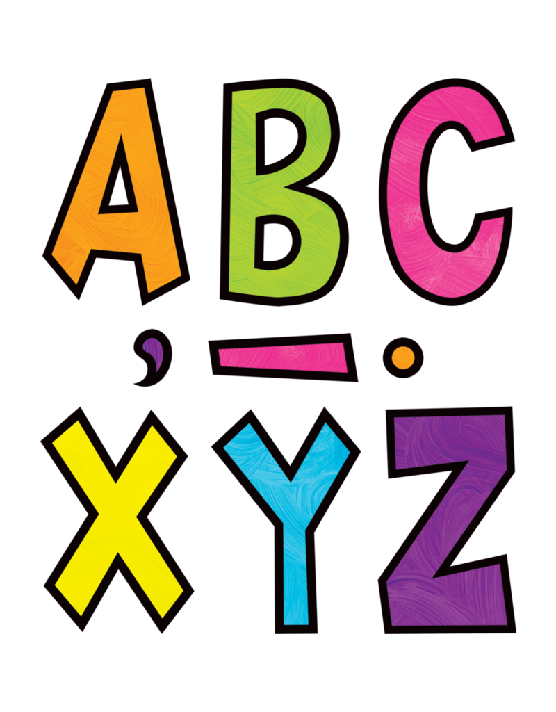 Brights 4Ever 7" Fun Font Letters