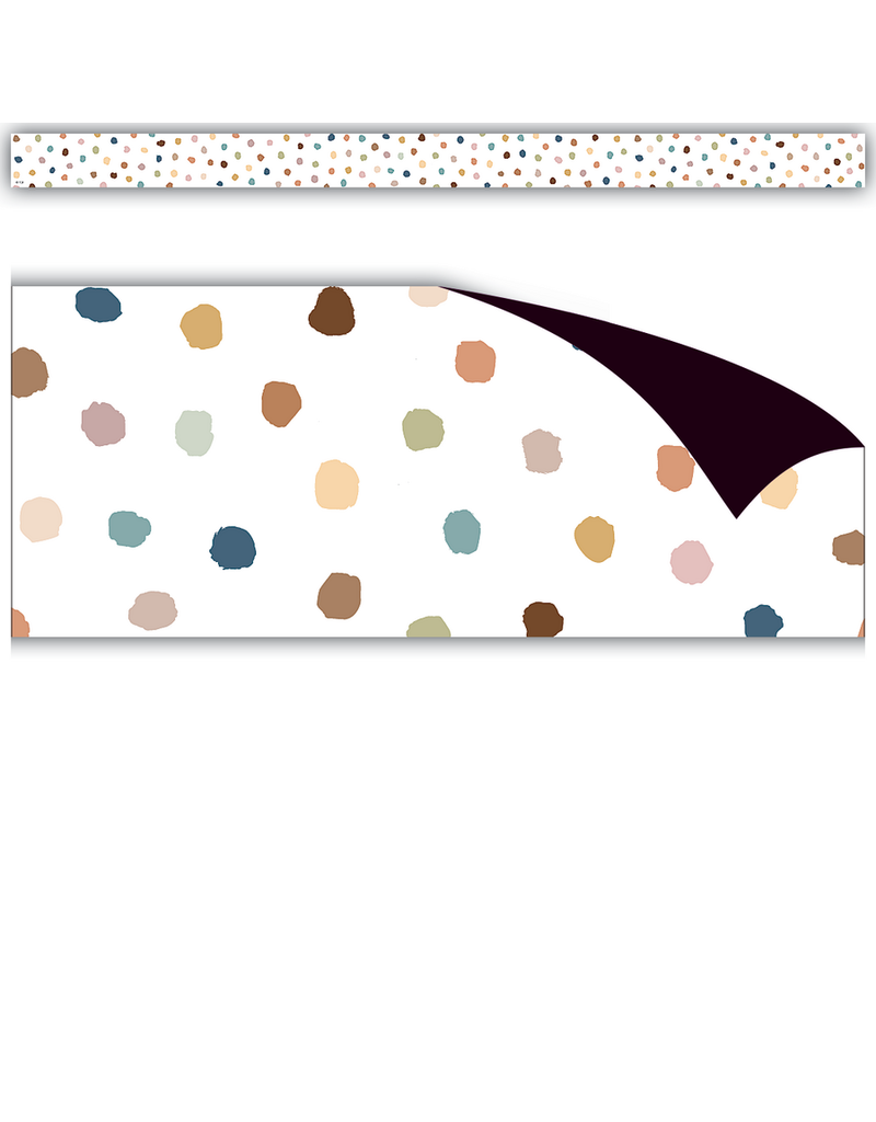 Everyone is Welcome Painted Dots Magnetic Border