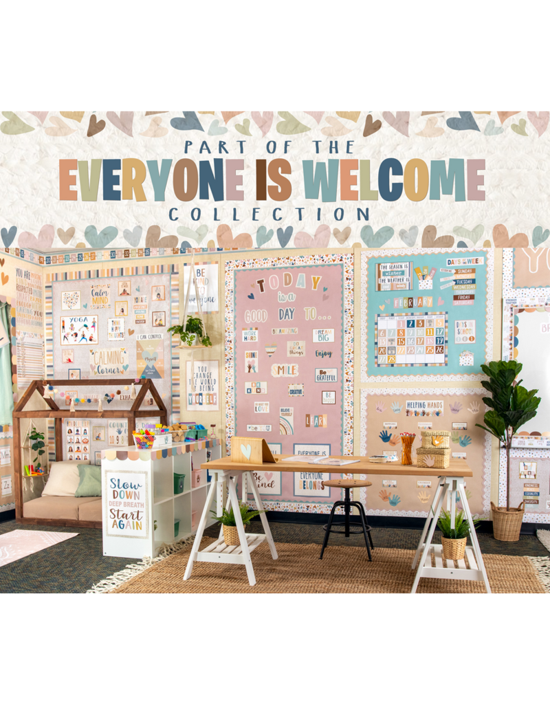 Everyone is Welcome Scalloped Magnetic Border