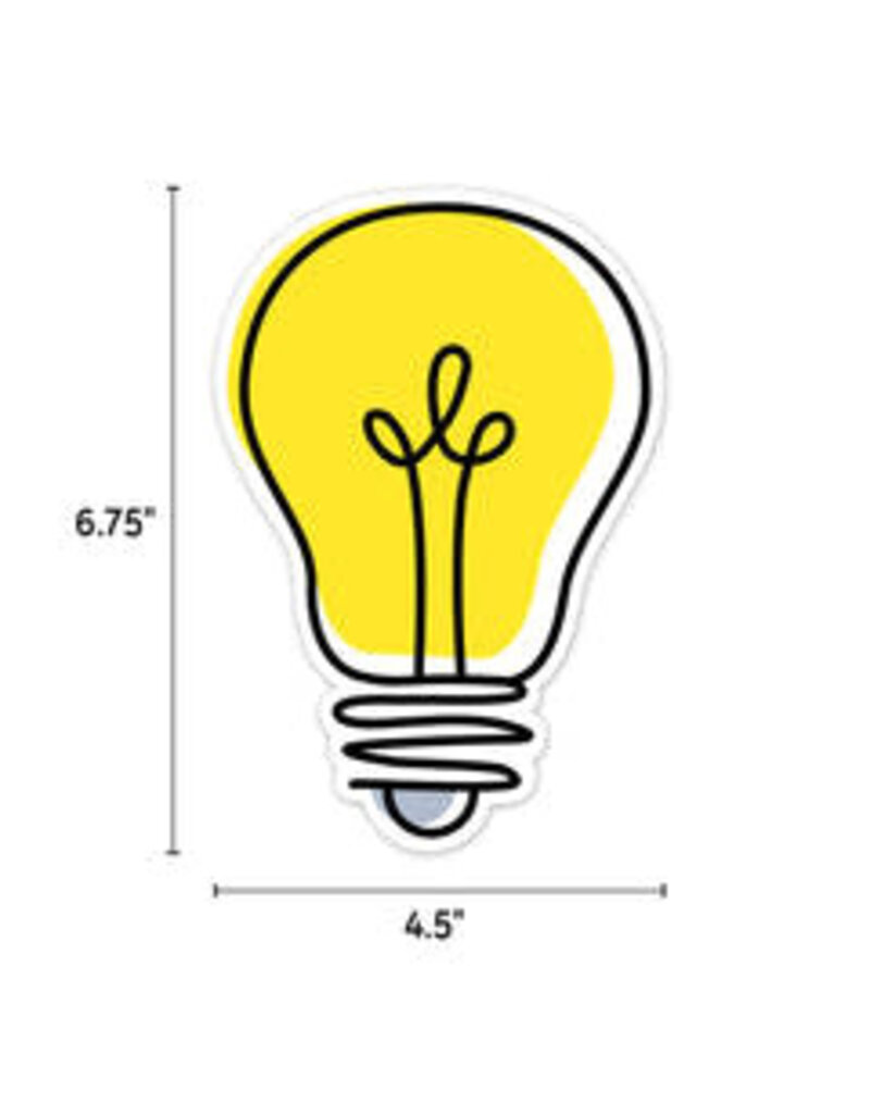 Doodle Lightbulb 6" Designer Cut-Outs