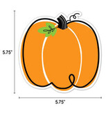 Doodle Pumpkin 6" Designer Cut-Outs