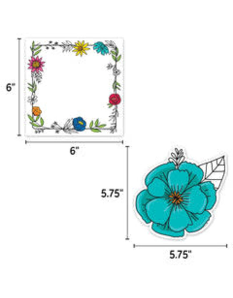 Doodly Blooms 6" Designer Cut-Outs