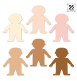 Multicultural People 6" Designer Cut-Outs
