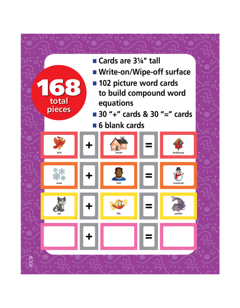 Compound Words Pocket Chart Cards