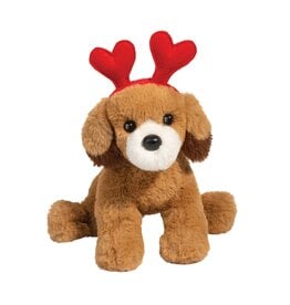 Doodle Dog with Hearts Headband Plush