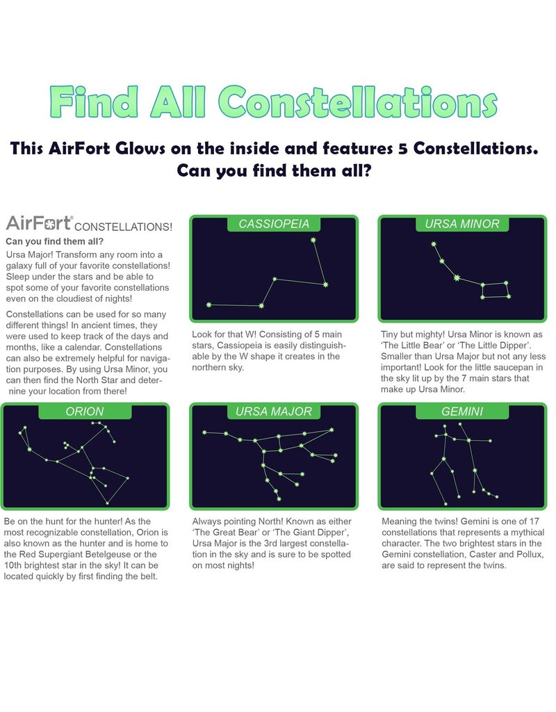 The Original AirFort - Constellation (Glow)
