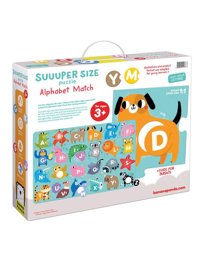 Suuuper Size Puzzle Alphabet Match for ages: 3+