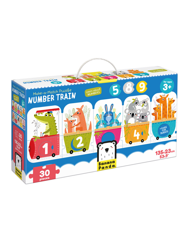 Make-a-Match Puzzle Number Train for ages: 3+