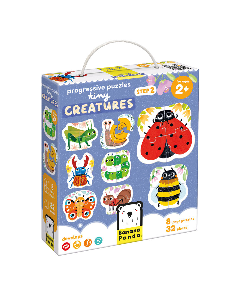 Progressive Puzzles Tiny Creatures for ages: 2+