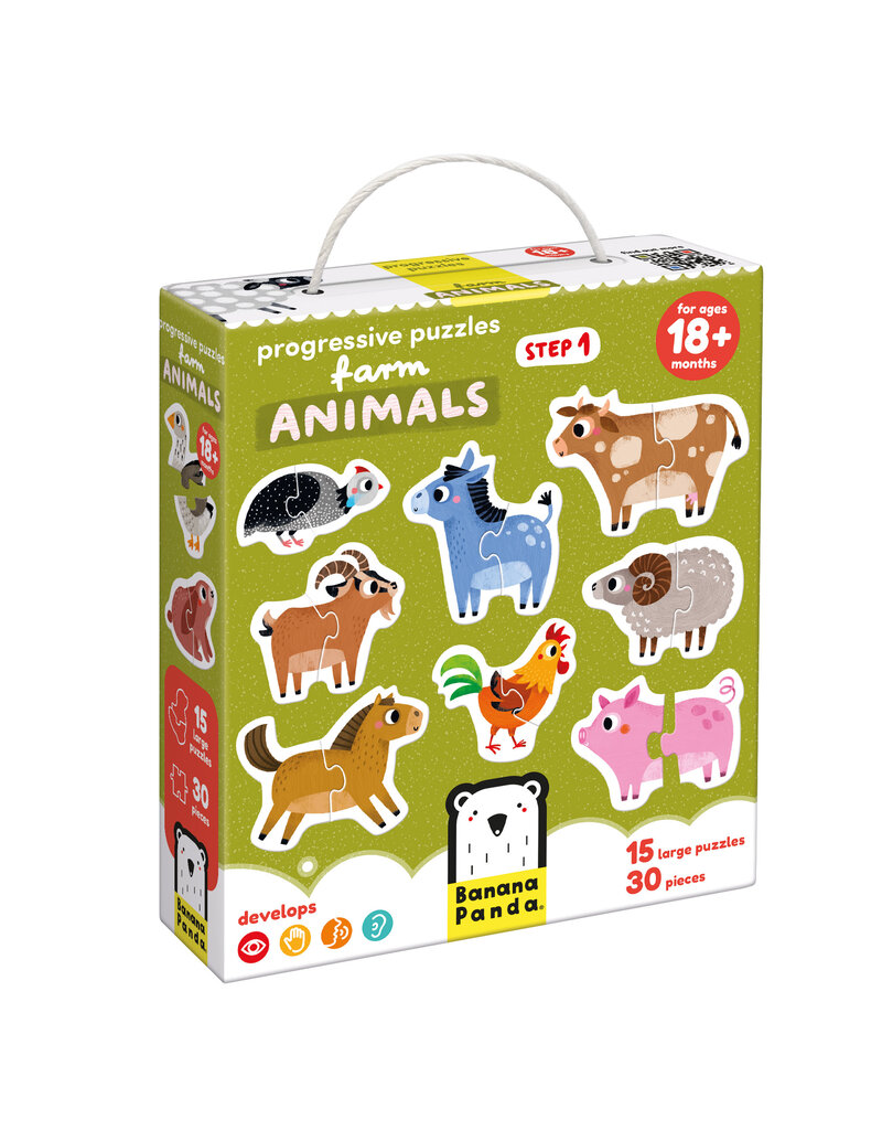 Progressive Puzzles Farm Animals for ages: 18m+