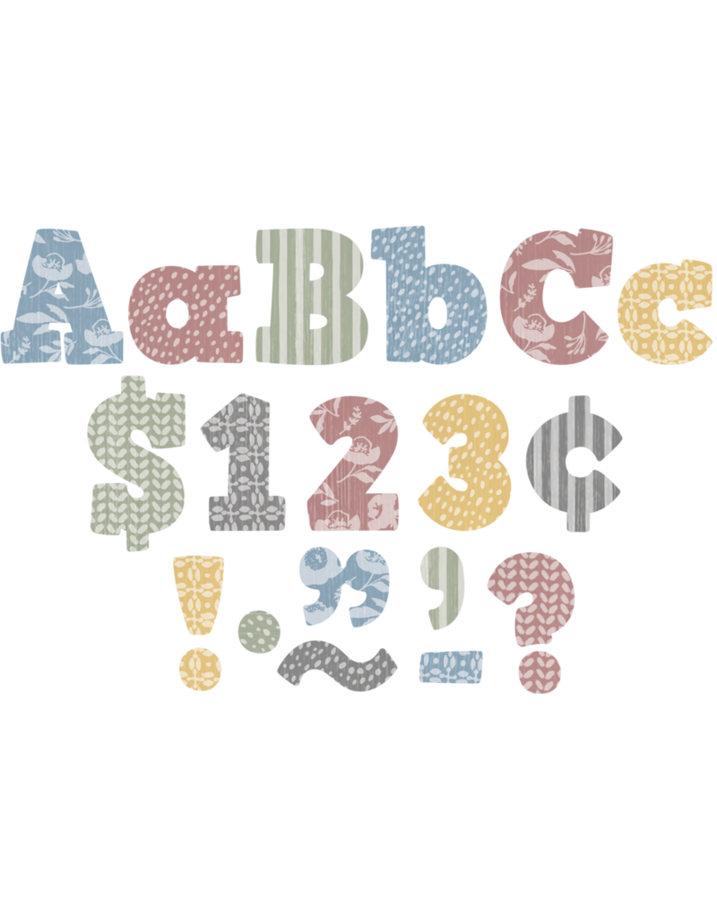 Classroom Cottage Bold Block 4" Letters Combo Pack