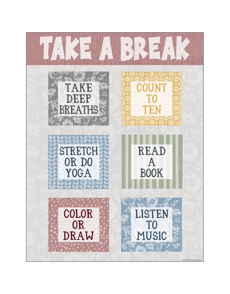 Classroom Cottage Take A Break Chart