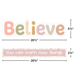 Terrazzo Tones Believe You Can Mini Bulletin Board