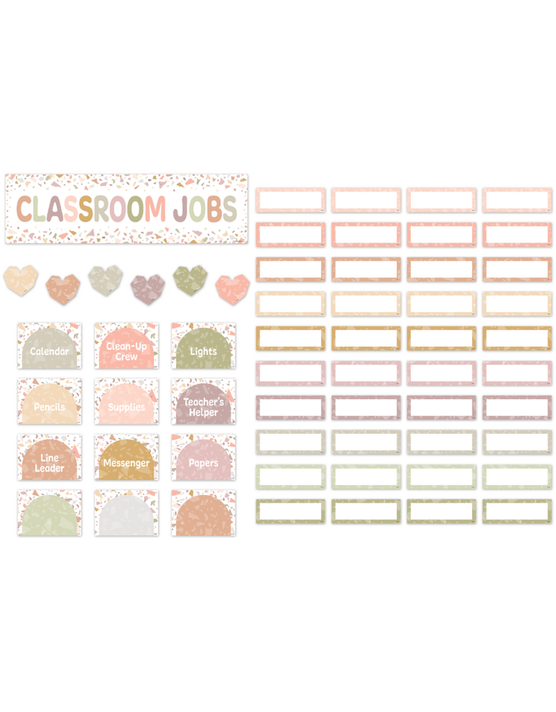 Terrazzo Tones Classroom Jobs Mini Bulletin Board