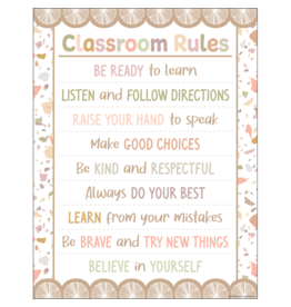 Terrazzo Tones Classroom Rules Chart