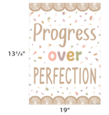 Terrazzo Tones Progress over Perfection Positive Poster