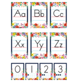 Wildflowers Alphabet Bulletin Board