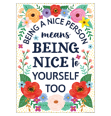 Wildflowers Being a Nice Person Positive Poster