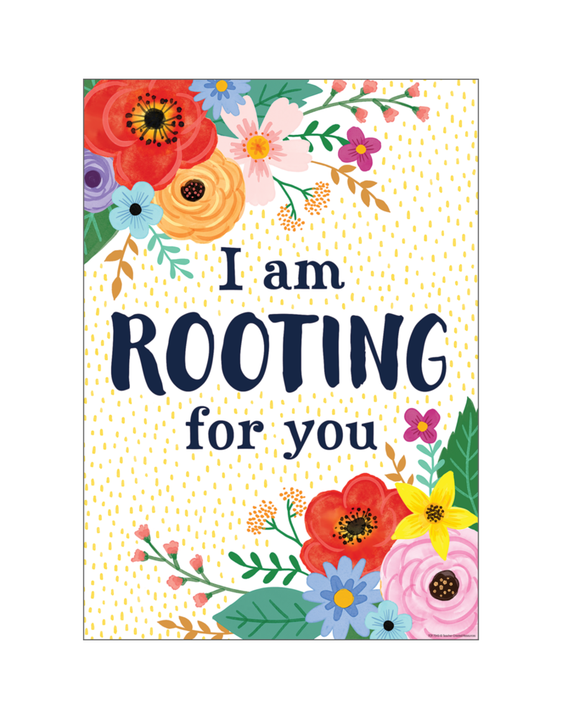 Wildflowers I’m Rooting For You Positive Poster