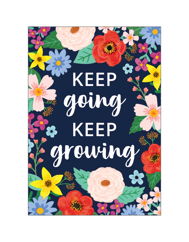 Wildflowers Keep Going, Keep Growing Positive Poster