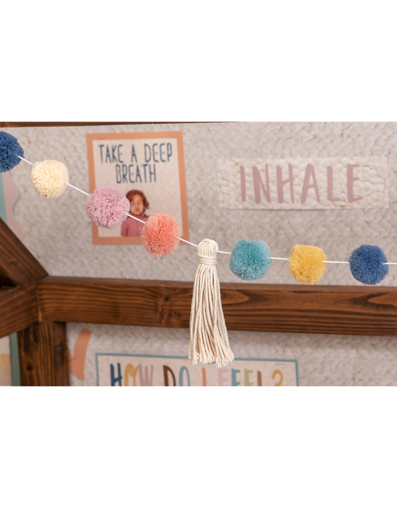 Everyone is Welcome Pom-Poms and Tassels Garland