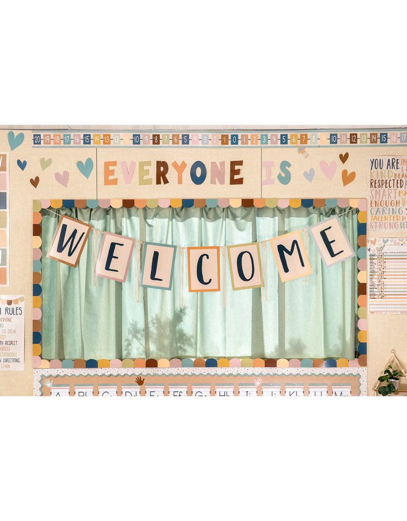 Everyone is Welcome Scalloped Die-Cut Border Trim