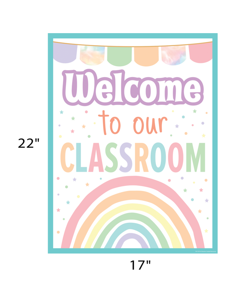 Pastel Pop Welcome To Our Classroom Chart