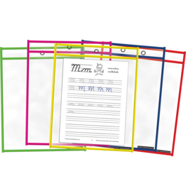 Colorful Dry-Erase Pockets - 10 pack