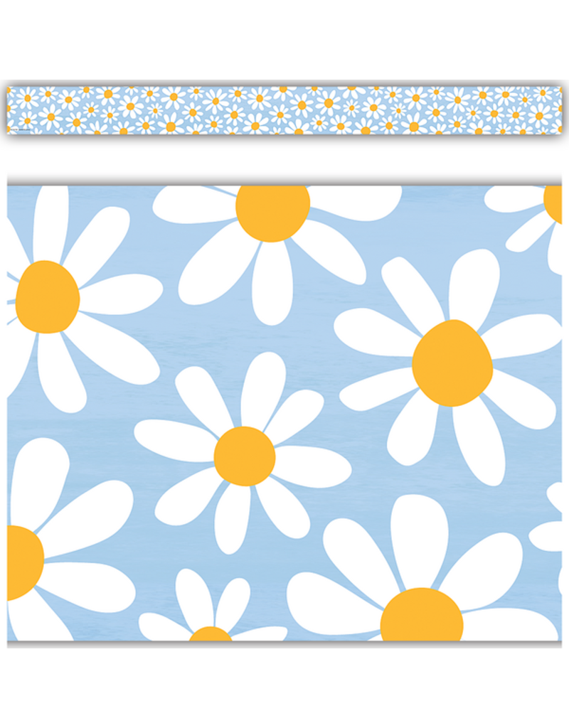 Daisies Straight Border Trim