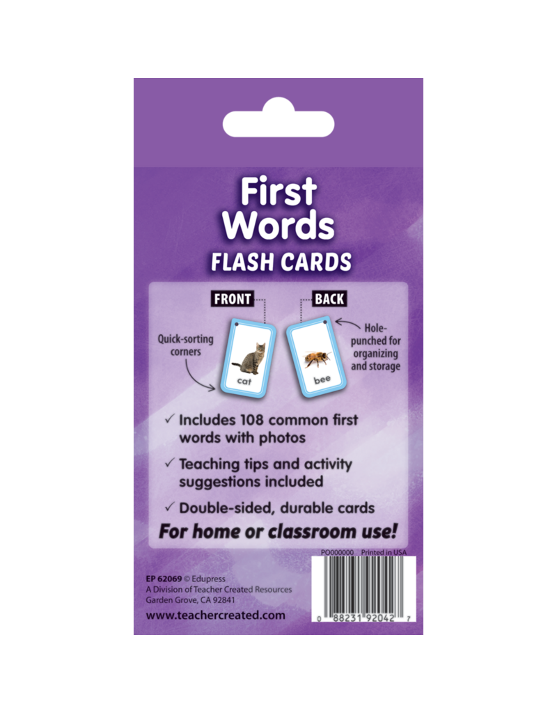 First Words Flash Cards